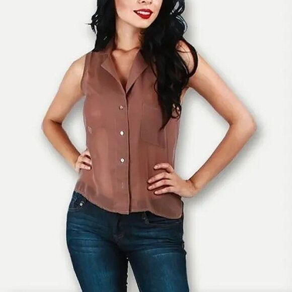 *Clearance* Brown Blouse   - Picture 1 of 3